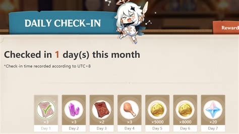 check in star rail|daily check in genshin impact.
